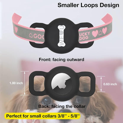 Cat Collar Holder for Airtag, Cat & Small Dog Harness Case for Air Tag