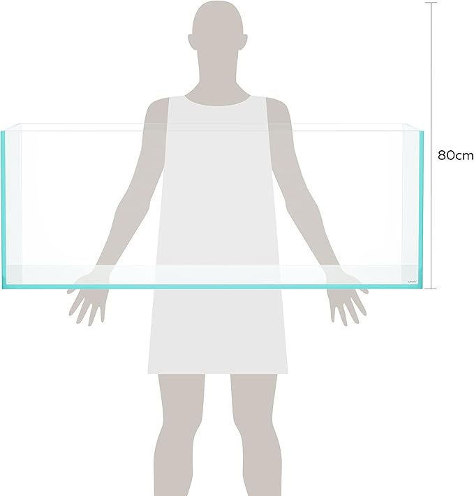 LANDEN 150P 118.4 Gallon Rimless Low Iron Aquarium Tank, W59.1×D23.6×H21.7 in(150x60x55cm); 15 mm Thickness with Nano Foam Leveling Mat Included