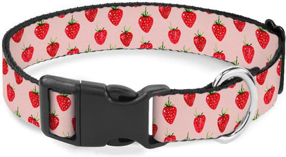 Red Strawberry Fruit Dog Collar Soft Pet Collars for Small Medium Large Breed Dogs Cats Puppy Kitten Terrier
