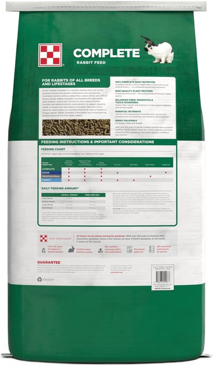 Purina Rabbit Food Complete Pellets, 25 lb
