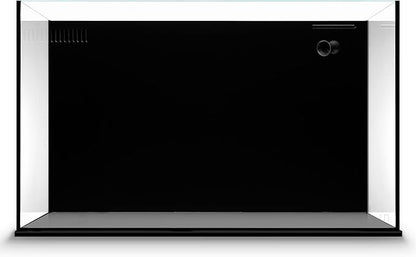 Ultum Nature Systems Dual AIO - Freshwater/Saltwater Compatible All in One Rimless Tank with Triple Chamber Filtration System, Integrated Filter Aquarium w/Leveling Mat - 20 Gallon, 60A, Black