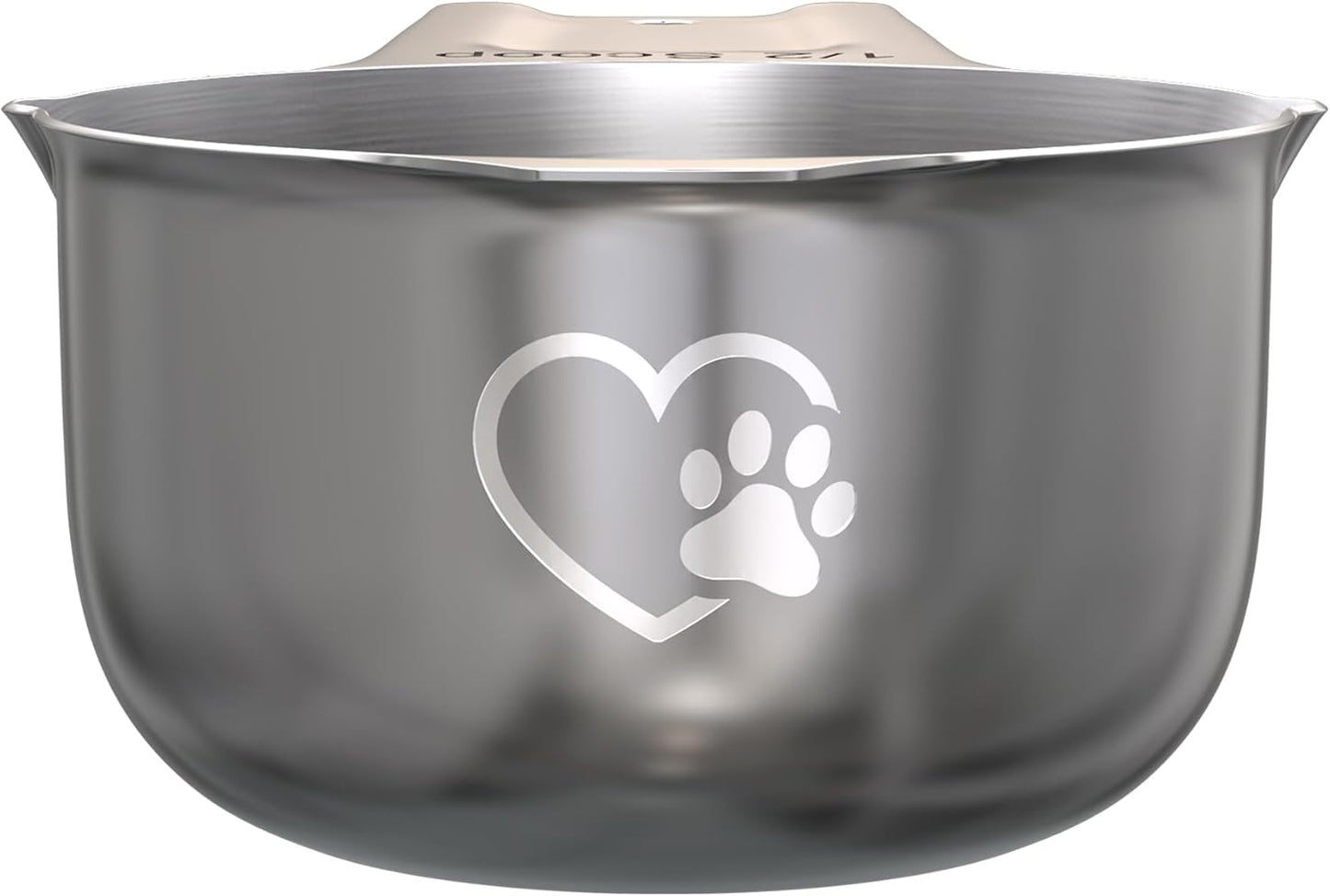 Color Up ½ Cup Pet Food Scoop – Stainless Steel Dog Food Scoop Cup (8 Tbsp) – Rust-Resistant, Heavy-Duty Measuring Scoop for Dogs, Cats, Birds & Rabbits – Perfect for Dry Food & Treats