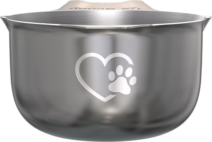Color Up ½ Cup Pet Food Scoop – Stainless Steel Dog Food Scoop Cup (8 Tbsp) – Rust-Resistant, Heavy-Duty Measuring Scoop for Dogs, Cats, Birds & Rabbits – Perfect for Dry Food & Treats