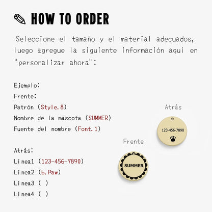 Cat Dog ID Tags Personalized 9 Corolla Styles Flower Wreath to Choose for Medium Pets Collar Accessories Matt Stainless Steel Engraved Custom on Both Side