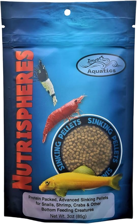 NutriSpheres - Sinking Diet for Snails, Shrimp & Bottom Feeding Fish (3 oz)