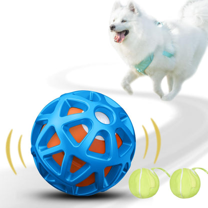 seagi Interactive Dog Toys – Durable Automatic Bouncing & Vibrating Interactive Dog Ball for Smart Play, Motion-Activated Moving Dog Toy for Small/Medium/Large Dogs,USB Rechargeable (Blue)