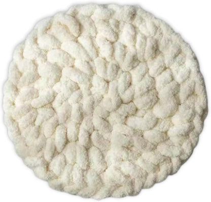 Cat Knitted Bed Mat, Extra-Soft Washable Warm Round Pads Cushions for Indoor Kittens, Cat Trees Towers, Perfect for Kneading and Sleeping (White,X-Large)