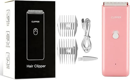 Dog Clippers,Quiet Washable USB Rechargeable Cordless Dog Grooming Kit,Electric Pets Hair Trimmers Shaver Shears for Dogs and Cats Pink