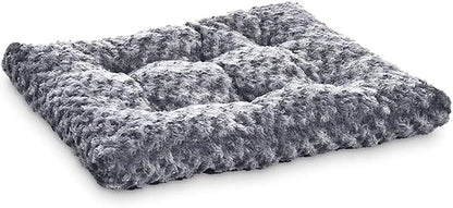 Amazon Basics Cat and Dog Bed and Crate Pad, Machine Washable, Indoor, 40 x 27 x 3.5 inches, Gray