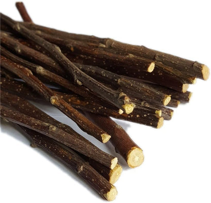 sharllen 400g (14.10oz) Natural Apple Sticks Wood Tree Branches Pet Snacks Chew Toys for Rabbit Hamsters Guinea Pig Chinchillas Squirrel and Other Small Animals by