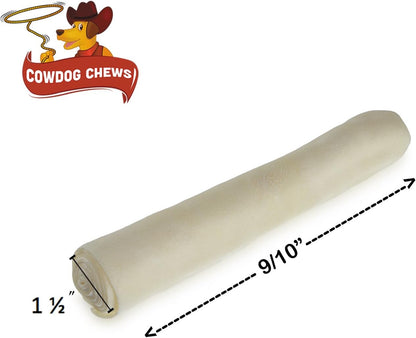 Cowdog Chews Retriever roll 9-10 inch All Natural Rawhide Product (80 Pack)