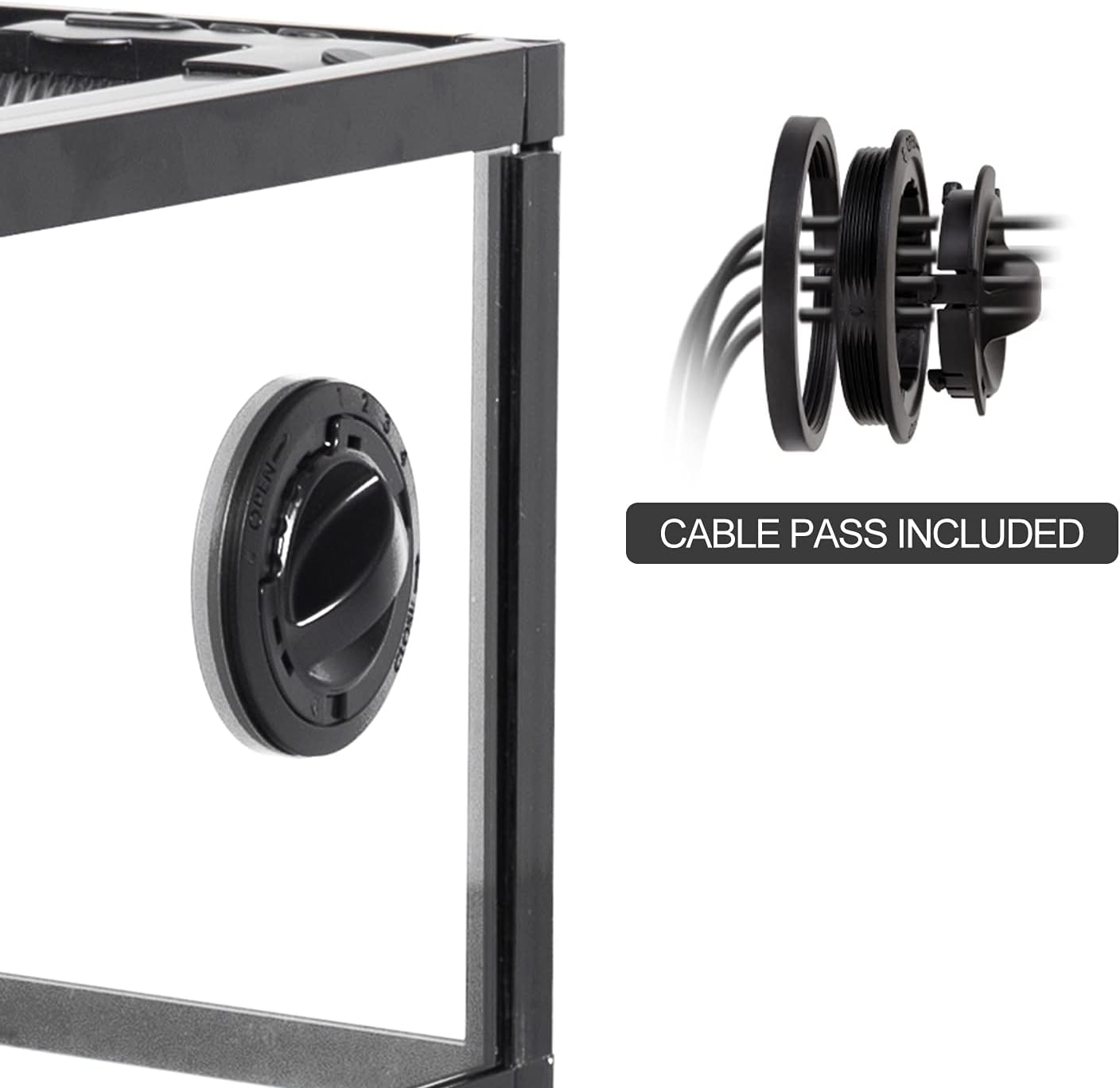 REPTI ZOO 67 Gallon Reptile Large Terrarium Newly Upgraded All Glass 48" x 18" x 18" Double Hinge Door with Top Ventilation Reptile Terrarium(Knock-Down)