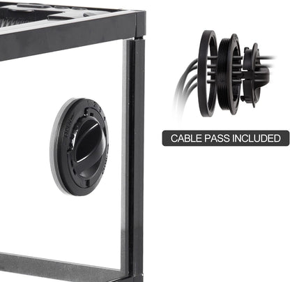 REPTI ZOO 67 Gallon Reptile Large Terrarium Newly Upgraded All Glass 48" x 18" x 18" Double Hinge Door with Top Ventilation Reptile Terrarium(Knock-Down)