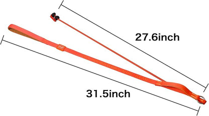 Howgo Dog Slip Lead Dog Leash, Training Lead, No-Pull Slip Leash and Collar, Heavy Duty & Durable Nylon, Padded Handle, for All Breeds (Orange, 5FT)