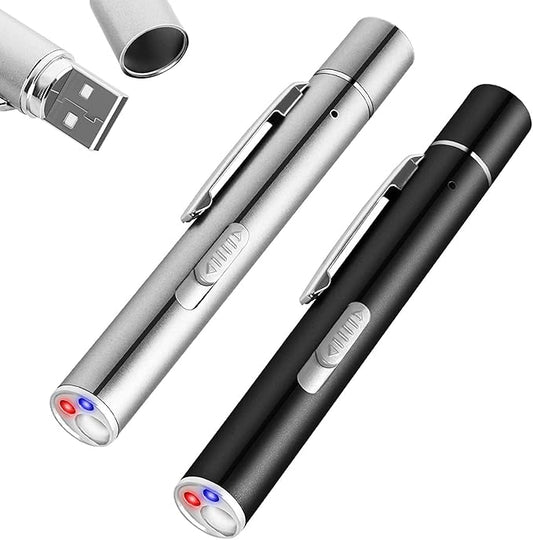 2 Pack Cat Toys Pointer Interactive Toys for Indoor Cats and Dogs, Pet Cat Catch Single Interactive Exercise Cat Training Tool with USB Rechargable