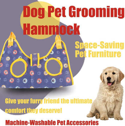 AIO Cat & Dog Restraint Sling for Nail Trimming Foldable Dog Grooming Supet Relaxation Hammock Harness for Pet Grooming