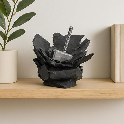 Aquarium Decoration for Fish Tank Thor’s Hammer Resin Aquarium Ornament Decorative Fish Tank Decor for Aquascaping Hiding Resting Betta Shrimp Cichlid