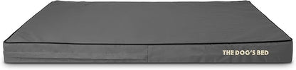 The Dog’s Bed Orthopedic Memory Foam Dog Bed, XXL Grey & Black, Waterproof, Supportive Dog Bed with Replaceable Covers