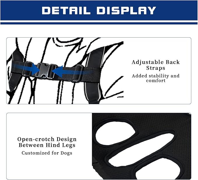 FCT Dog Backpack Carrier - Spine-Friendly for Small Dogs (4-8 lbs), Horizontal Design Dog Carrier with Adjustable Back Straps,Legs-Out Comfort for Travel/Hiking/Cycling (Black, Size S)
