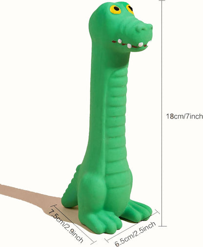 3 Pack Squeaky Latex Dog Toys Standing Stick Animal Puppy Fetch Interactive Play for Small Medium Dogs