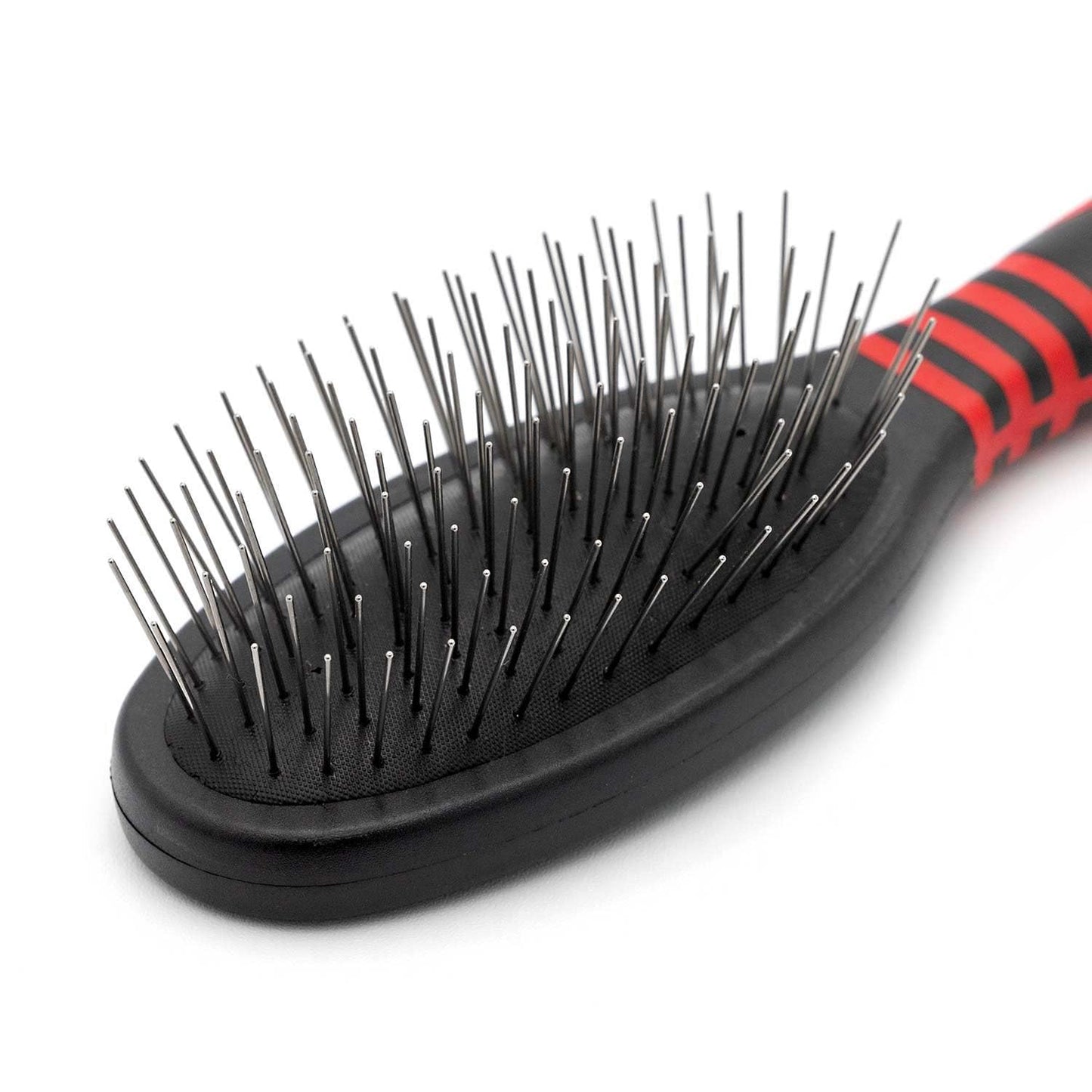 Jeffers Pet Single Sided Pin Brush - Grooming Tool for Dogs, Cats, Small Animals, Pin Brush for Detangling & Nylon Bristles for Smooth Finish, Ergonomic Handle, Perfect for Medium to Long Coats