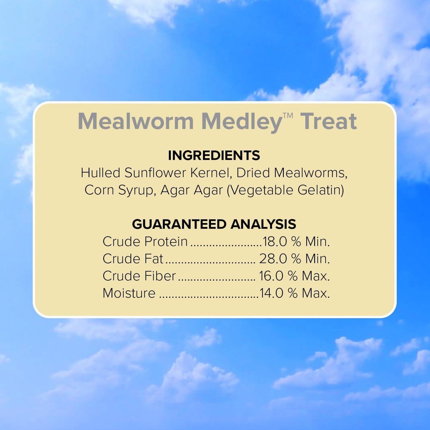 Blue Seal Mealworm Medley Suet Treat Bars for Wild Birds - No Mess Suet Feed for Woodpeckers, Cardinals, Siskins, Sparrows & More - 7 oz Bird Seed Cakes (Pack of 12)