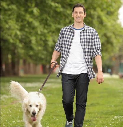 Guiding Star Leather Dog Leash 6ft, Dog Leashes for Large Dogs Heavy Duty, Soft Braided Handmade Leather Training Leash for Large & Medium Dogs (6ftx1/2inch, Brown)