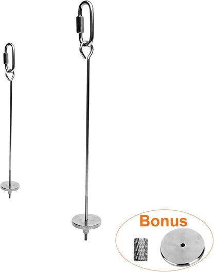 Bird Food Holder, Small Animal Fruit Vegetable Holder Stainless Steel Vegetable Skewer Foraging Hanging Food Feed Treating Tool for Parrots Cockatoo Cockatiel (2 Pcs)