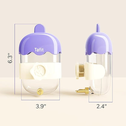 Leak-Proof & Chew-Proof Hanging Water Dispenser No Drip for Birds, Chinchillas, Guinea Pigs, Ferrets, Rats, Rabbits, Bunnies, Parrots, Squirrels, and Other Small Animals - Green, 12oz