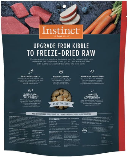 Instinct Freeze Dried Raw Meals, Natural Dry Dog Food, Grain Free - Real Beef, 25 oz. Bag