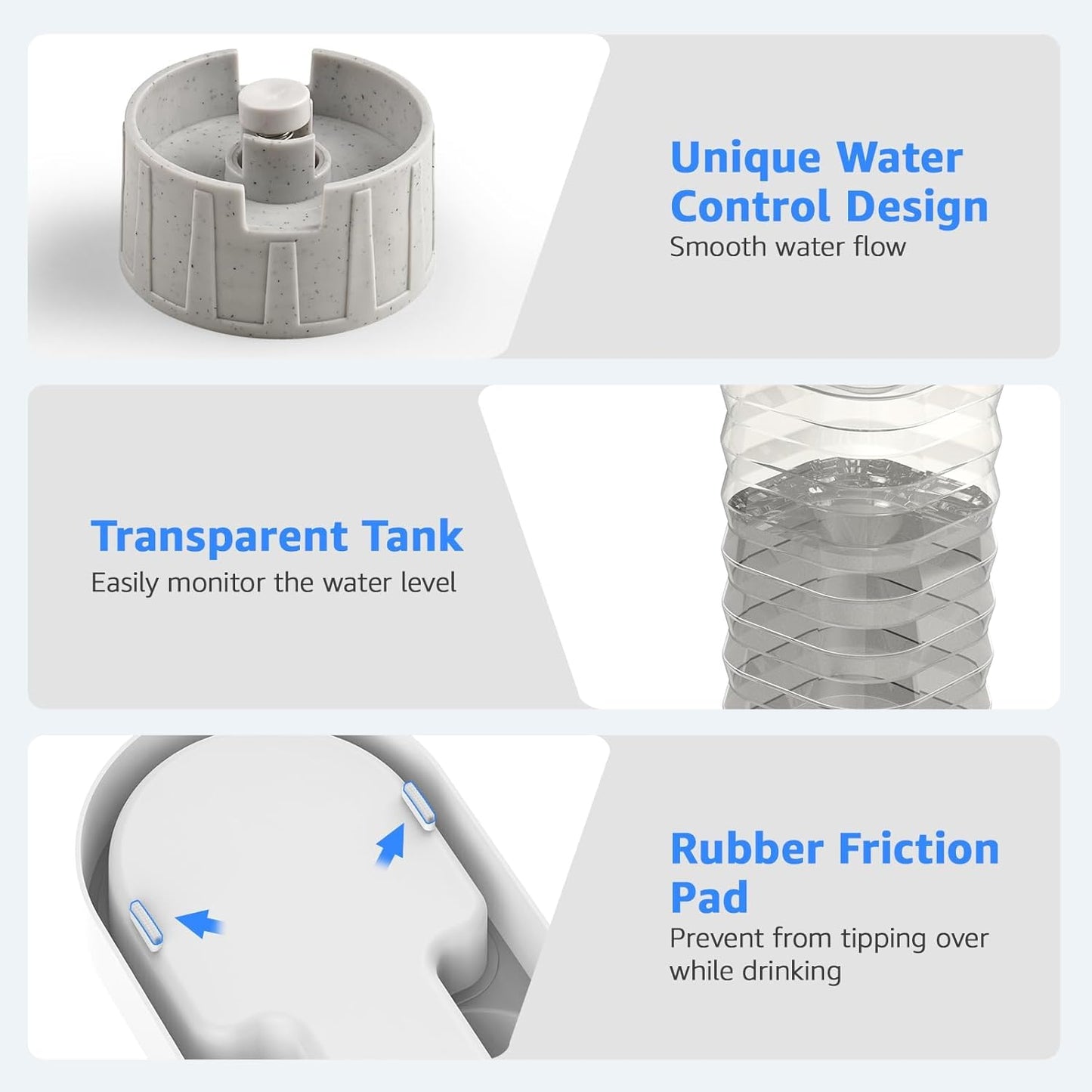 Gravity 6.5L Dog and Cat Water Bowl Dispenser, Automatic Stainless Steel Dog Water Bowl, 100% BPA-Free, Self-Filling Large Capacity Pet Water Feeder for Dogs and Cats