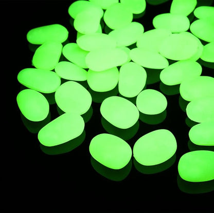Shiny Stone Glow in The Dark Pebbles,Decorative Glow Stones,Fish Tank Aquarium Gravel,Glow Pebbles for DIY Garden Gifts Decoration(Big Size, 3-4cm, 400g/14.1oz) (Yellow)