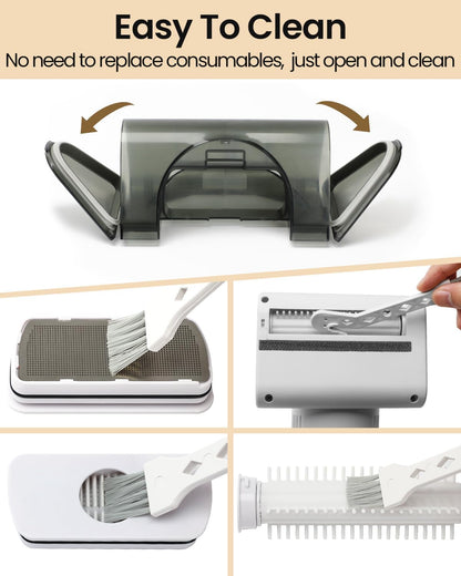 Electric Pet Hair Removal Tool,2025-Upgrade Cat&Dog Hair Vacuum & Lint Rollers Remover,Automatic Portable Hair Tool for Indoor and Outdoor,Cat Bed,Climbing Frame,Board,Carpet,Mats,Car Mats