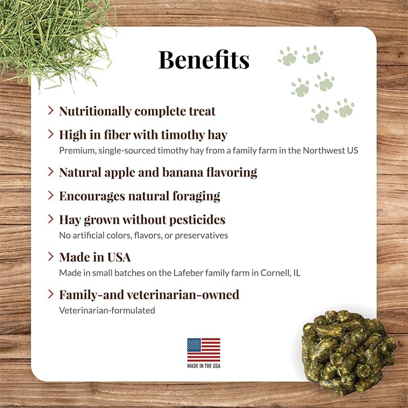 LAFEBER'S Hey!Berries for Guinea Pigs 5 oz (Natural Apple and Banana Flavoring)