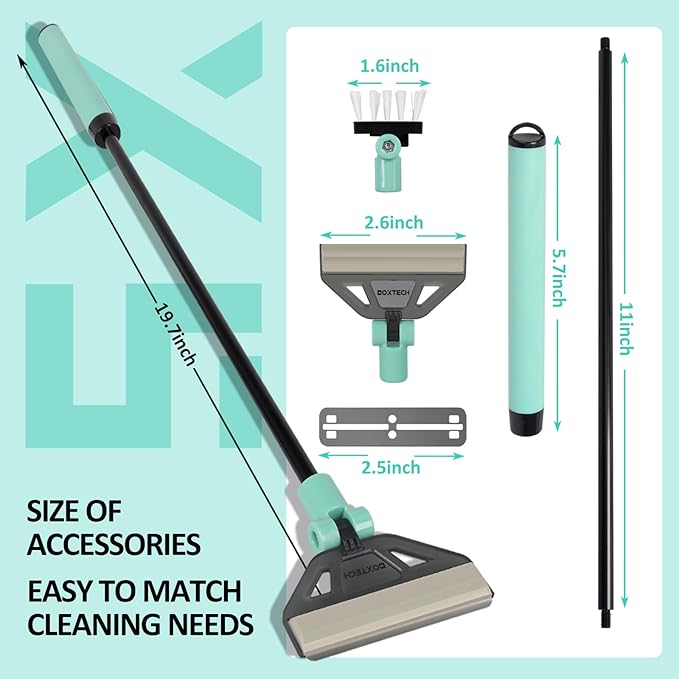 UPETTOOLS Aquarium Algae Scraper Cleaner with 5 Stainless Steel Blades – Fish Tank Glass Cleaning Brush for Easy Tank Maintenance