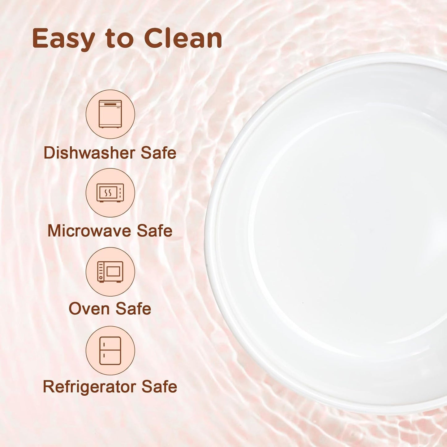 SPUNKYJUNKY Ceramic Dog Bowls with Acacia Wood Stand Raised Food and Water Bowl for Small Medium Sized Dog (Deep, 15.5cm)