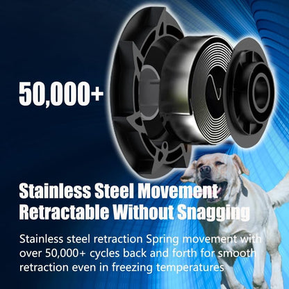 Retractable Dog Leash Hands-Free Adjustable Length 13ft with Safety Lock Durable Nylon Belt for Small Medium Large Dogs Easy Walk Training Portable Dog Leash Black S