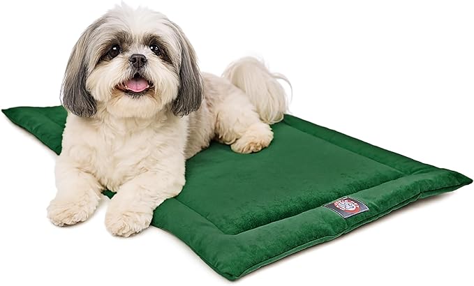 Majestic Pet Orthopedic Memory Foam Dog Crate Mat - Plush Pet Bed Pad for Crates & Kennels | USA Crafted | 24"x18" Villa Marine