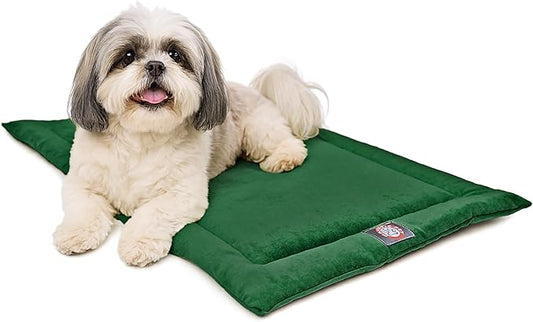 Majestic Pet Orthopedic Memory Foam Dog Crate Mat - Plush Pet Bed Pad for Crates & Kennels | USA Crafted | 24"x18" Villa Marine