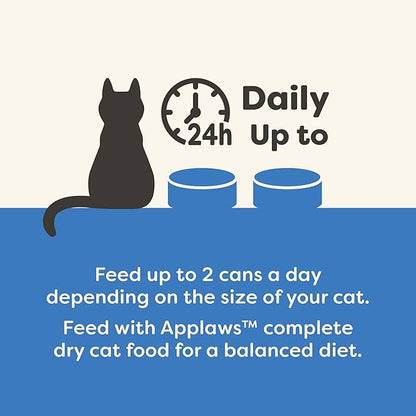 Applaws Natural Wet Cat Food in Broth, Limited and Natural Ingredients, High Protein with No Artificial Additives, Fish Selection in Broth Cans (20 x 5.5 oz Cans)