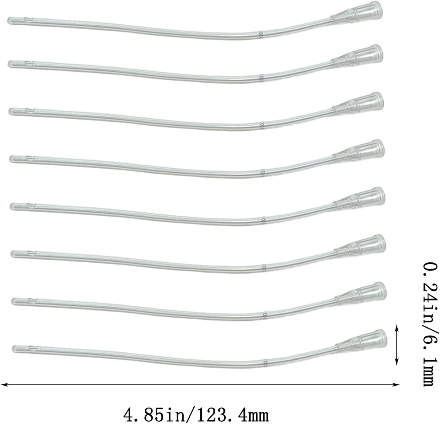 8Pcs Pet Bird Parrot Milk Syringe Set, Hand Feeding Syringe with Soft Tubes (1ml+3ml+5ml+10ml+20ml)