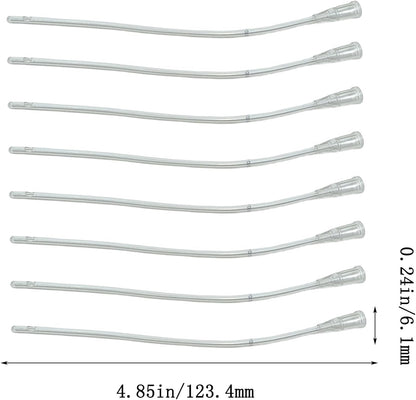 8Pcs Pet Bird Parrot Milk Syringe Set, Hand Feeding Syringe with Soft Tubes (1ml+3ml+5ml+10ml+20ml)