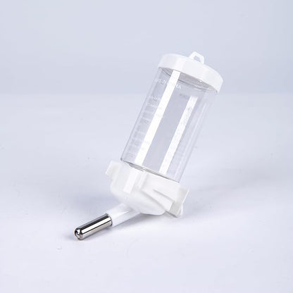 Automatic Bird Feeder for Cage(3ps) No Mess Bird Water Dispenser Clear No Spill Budgie Feeder Cage Accessories for Small Parrots, Cockatiels, Finches, Lovebirds (Transparent Color Flat top 001)