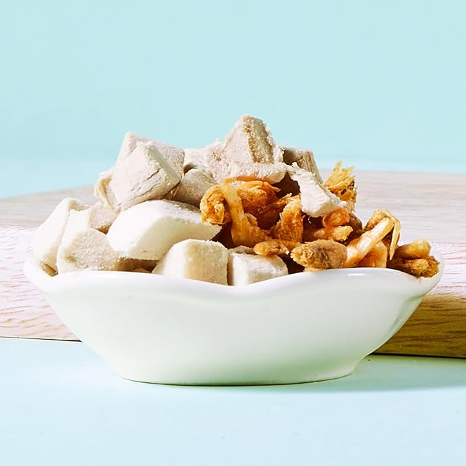 Turtle Food - Natural Freeze-Dried Chicken, Duck and Antarctic Krill – 3 in 1 Premium Treats for Reptiles, Cats & Dogs – Human-Grade Real Meat