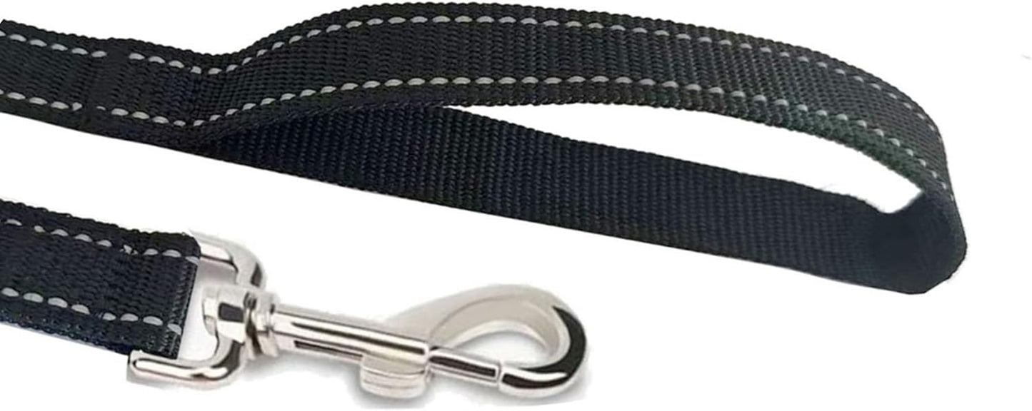 Reflective Dog Leash 4Ft /6 Feet Long, 3/4 Inch Wide, for Small and Medium Dogs