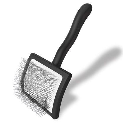 Dog Slicker Brush for Doodle Grooming,Dog Brush for Poodles,Long Pin Haired Pet Slicker Brush for Goldendoodles, Labradoodles,Bernedoodles (Black)