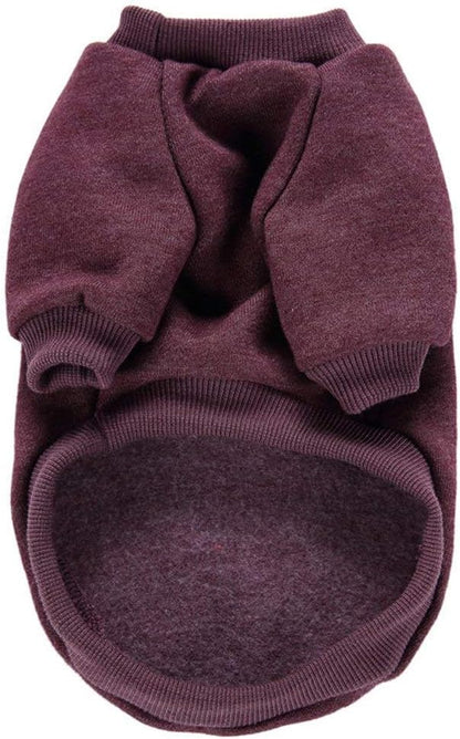 Jecikelon Dog Clothes Dogs Sweater Soft Puppies Clothing Winter Puppy Sweaters Warm Outfit for Dogs Small XXS XS Cat Apparel (Brown, XS)