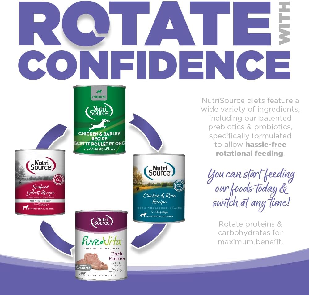 NutriSource Chicken & Rice Small & Medium Breed Puppy Food, Premium Wet Dog Food, 12.3 Ounce (Pack of 12)