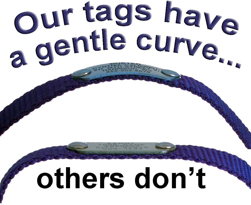 LuckyPet Rivet-On Pet ID Tag - Personalized, Silent and Customized - Suitable for Cats and Dogs - Heavy-Duty Pet Identification - Engraved Tags - Small, Polished Brass Finish