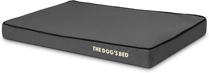 The Dog’s Bed Orthopedic Memory Foam Dog Bed, Medium Grey & Black, Waterproof, Supportive Dog Bed with Replaceable Covers